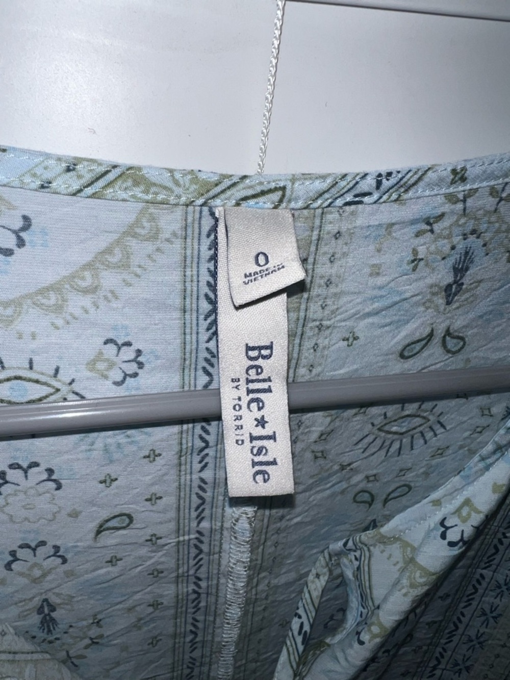 Torrid Belle Isle Light Blue Tropical Print Dress - Size 0 - Picture 5 of 7